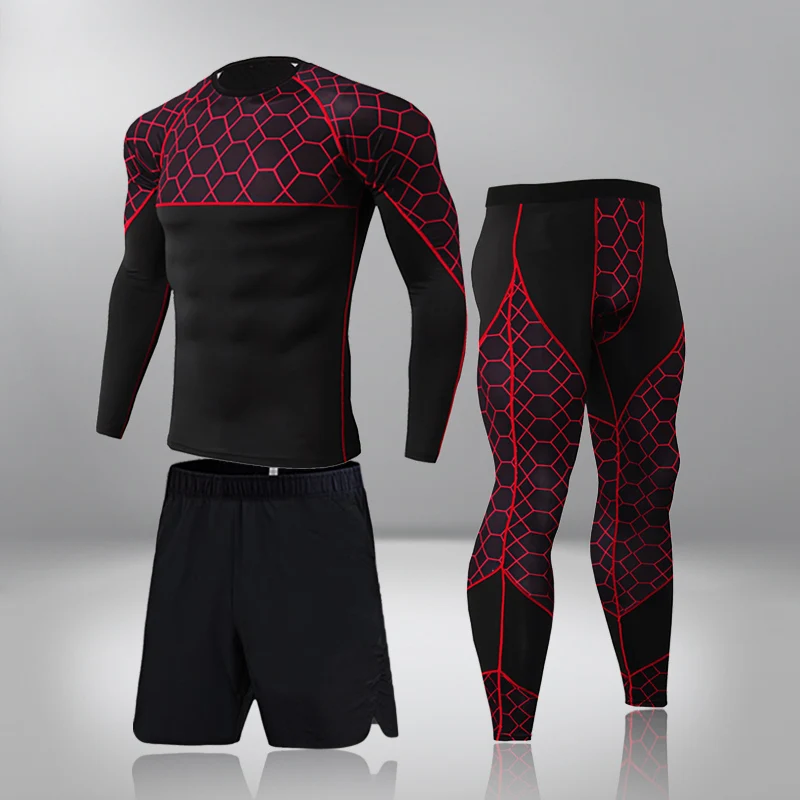 Quick Drying Perspiration Sportswear Fitness Training Male Jogging Man Mesh Sports Thermal Clothing Compression Sports Suit 
Quick Drying Perspiration Sportswear Fitness Training Male Jogging Man Mesh Sports Thermal Clothing Compression Sports Suit