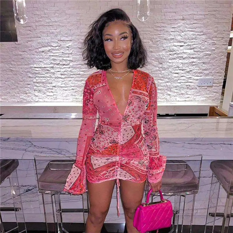 Женская одежда на весну и лето, сексуальная облегающая юбка, элегантное Сетчатое тонкое платье с глубоким V-образным вырезом и длинными рукавами
Женская одежда на весну и лето, сексуальная облегающая юбка, элегантное Сетчатое тонкое платье с глубоким V-образным вырезом и длинными рукавами