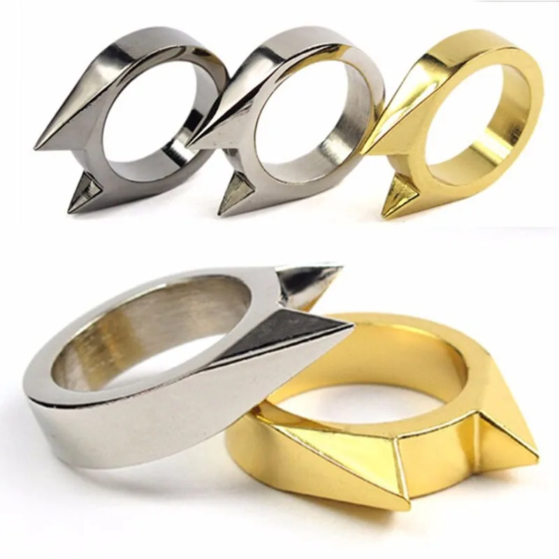 1Pcs Women Men Safety Survival Ring Tool Self Defence Stainless Steel Ring Finger Defense Ring Tool Silver Gold Black Color
1Pcs Women Men Safety Survival Ring Tool Self Defence Stainless Steel Ring Finger Defense Ring Tool Silver Gold Black Color