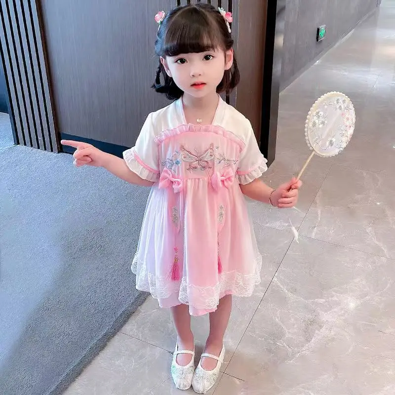 Girls Hanfu Dress Summer Dress New childrens Chinese style Ancient Clothes Ru Skirt Summer Exotic Princess Skirt
Girls Hanfu Dress Summer Dress New childrens Chinese style Ancient Clothes Ru Skirt Summer Exotic Princess Skirt