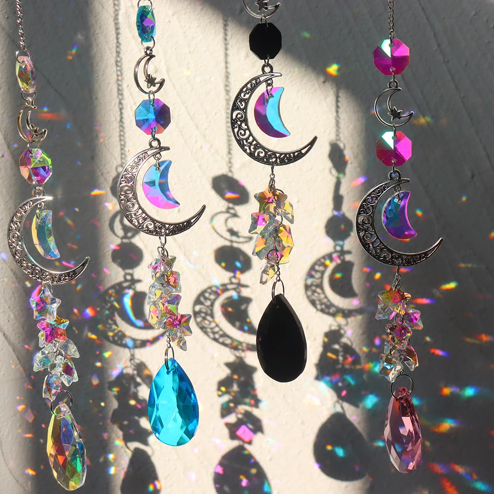 Crystal Windchimes Metal Hexagon Star Moon Hanging Prism Sun Catcher Ornaments Rainbow Chaser Home Room Garden Decor Craft Gift
Crystal Windchimes Metal Hexagon Star Moon Hanging Prism Sun Catcher Ornaments Rainbow Chaser Home Room Garden Decor Craft Gift