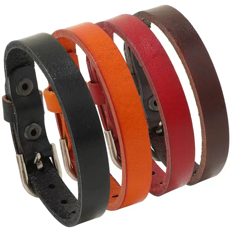 New Real Black Leather Bracelets for Men Vintage Wrap Belt Style Adjustable Wrist Band Women Bangles Jewelry
New Real Black Leather Bracelets for Men Vintage Wrap Belt Style Adjustable Wrist Band Women Bangles Jewelry
