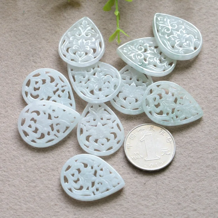 Myanmar Jadeite Bead For Jewelry Making Diy Necklace Bracelet Charms Earrings Carved Hollow Water Drop Jade Beads Accessories
Myanmar Jadeite Bead For Jewelry Making Diy Necklace Bracelet Charms Earrings Carved Hollow Water Drop Jade Beads Accessories