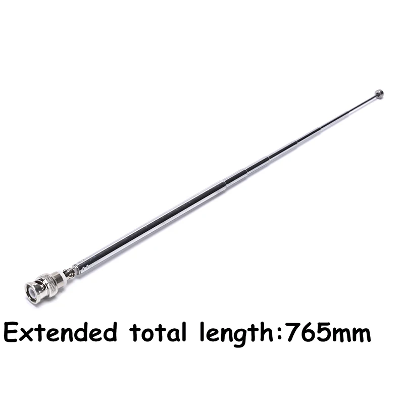 360 Degrees 765mm Telescopic Antenna Q9 BNC Connector Portable FM Radio Scanner VHF UHF TW
360 Degrees 765mm Telescopic Antenna Q9 BNC Connector Portable FM Radio Scanner VHF UHF TW