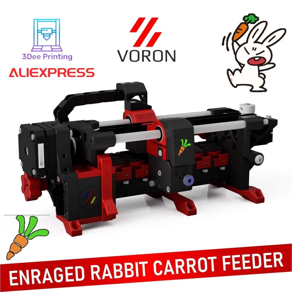 3Dee Voron 2.4 Trident Mmu Kit Enrager Rabbit Carrot Feeder Ercf Easy Brd V1.1 Multi Material Stepper Drivers TMC2209
3Dee Voron 2.4 Trident Mmu Kit Enrager Rabbit Carrot Feeder Ercf Easy Brd V1.1 Multi Material Stepper Drivers TMC2209