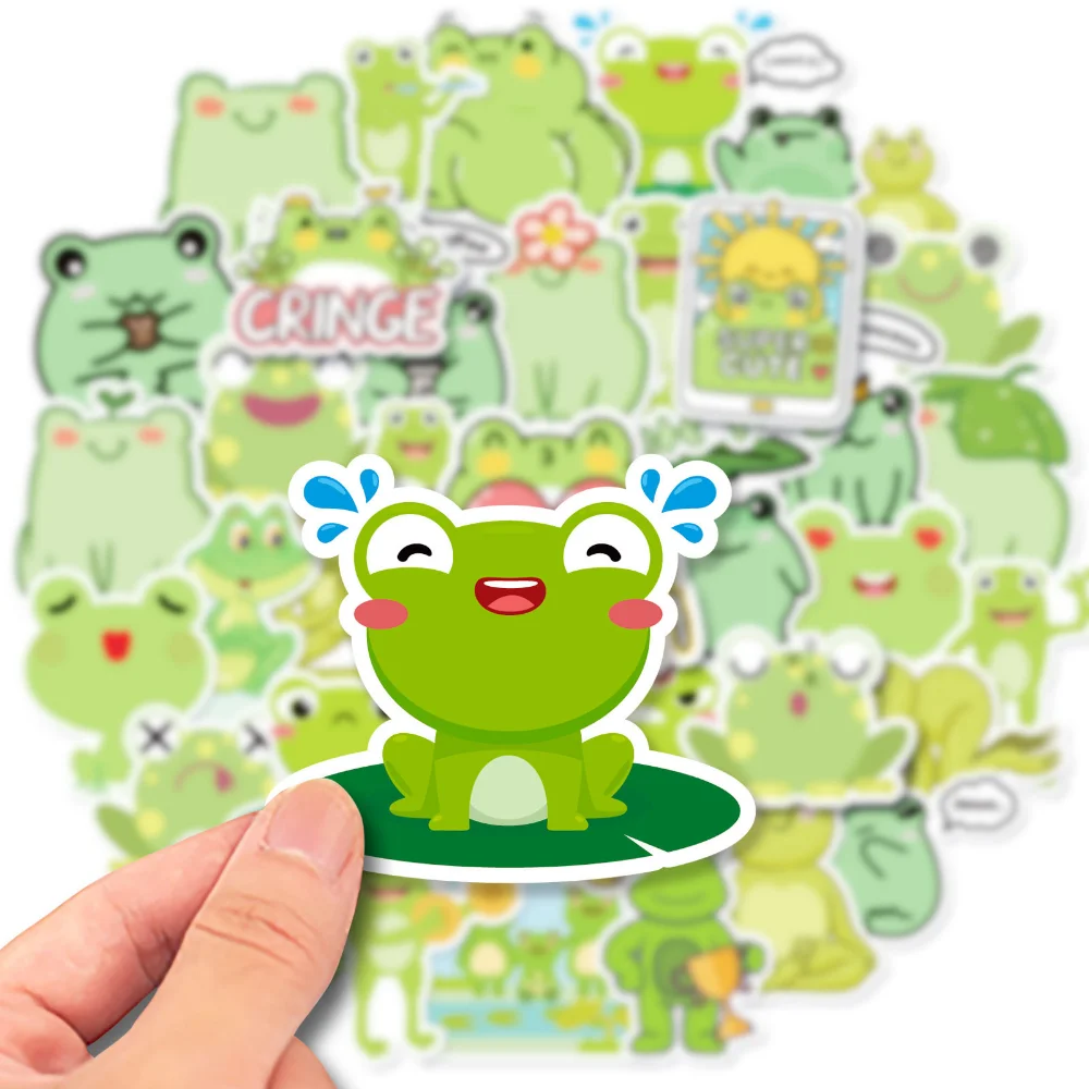 10/50Pcs Cute Kawaii Little Frog Sticker Car Computer Mobile Phone Refrigerator Skateboard Decoration Sticker Wholesale
10/50Pcs Cute Kawaii Little Frog Sticker Car Computer Mobile Phone Refrigerator Skateboard Decoration Sticker Wholesale