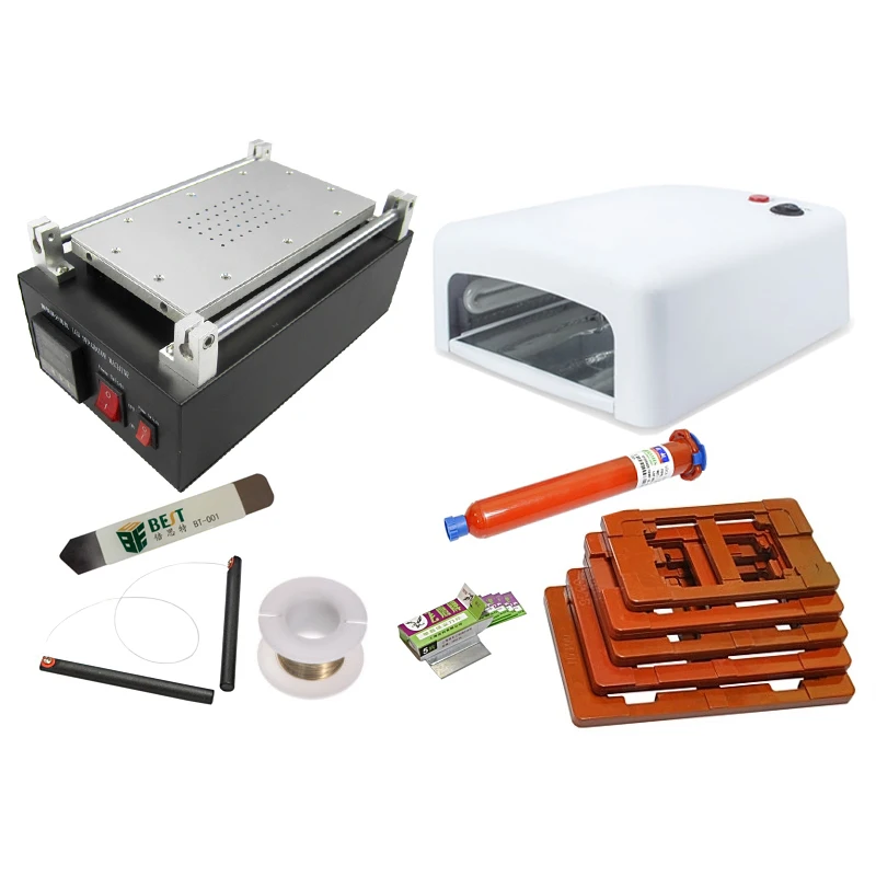 13 PCS Set OCA Dismantling Screen Parts LCD Repair Kits LY 947 V.2 13in1 Mobile Vacuum Separator Machine 36W UV Lamp Fixed Mold
13 PCS Set OCA Dismantling Screen Parts LCD Repair Kits LY 947 V.2 13in1 Mobile Vacuum Separator Machine 36W UV Lamp Fixed Mold