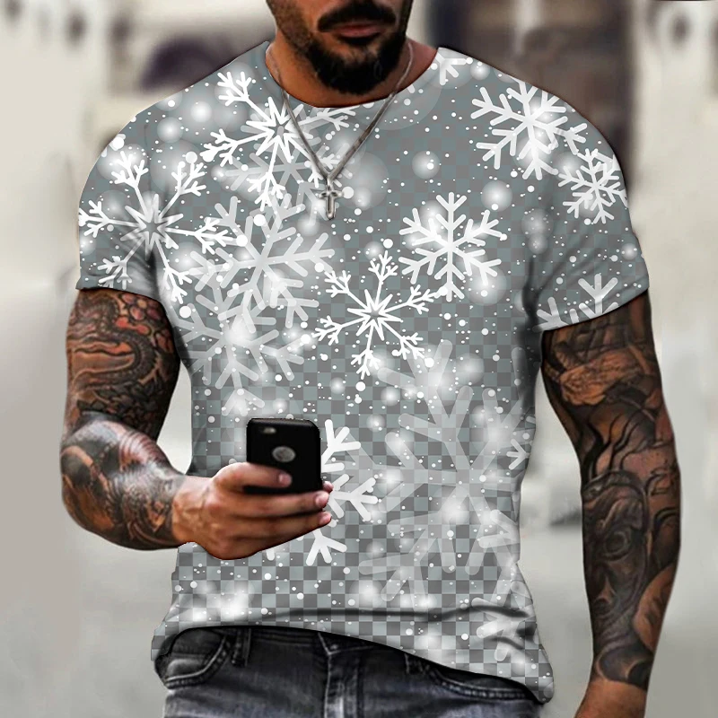 Men's T-shirts Winter Snowflake Pattern Outfit 2022 New Tops Fashion Hot Oversized T-shirt Tracksuit Sportswear O Neck Harajuku
Men's T-shirts Winter Snowflake Pattern Outfit 2022 New Tops Fashion Hot Oversized T-shirt Tracksuit Sportswear O Neck Harajuku