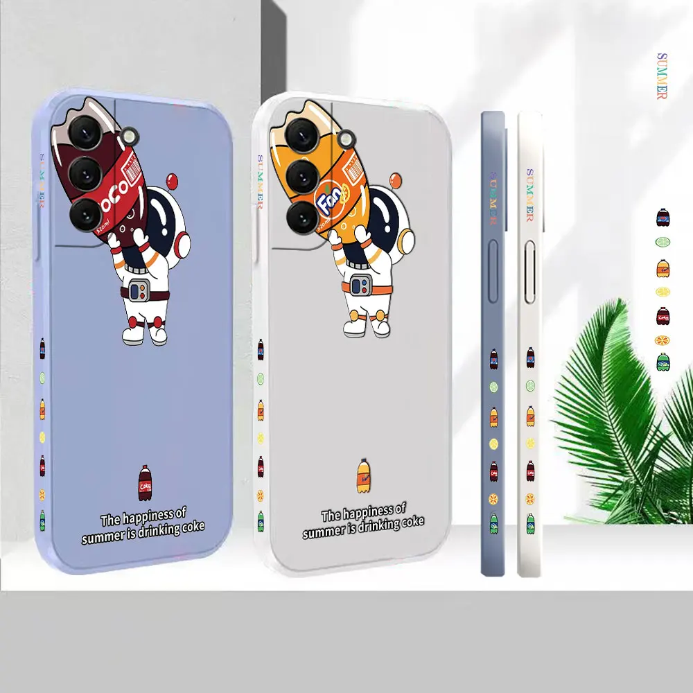 Liquid Silicone Cover For Samsung S23 S22 S21 S20 FE Ultra 5G S11 S11E S10 S10E S9 Plus Cola Aerated Water Astronaut Case Funda
Liquid Silicone Cover For Samsung S23 S22 S21 S20 FE Ultra 5G S11 S11E S10 S10E S9 Plus Cola Aerated Water Astronaut Case Funda