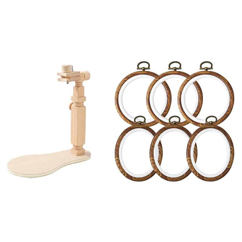 Adjustable Embroidery Hoop Stand Desktop Cross Stitch Holder With Round And Oval Embroidery Hoop Display Frame Circle
Adjustable Embroidery Hoop Stand Desktop Cross Stitch Holder With Round And Oval Embroidery Hoop Display Frame Circle