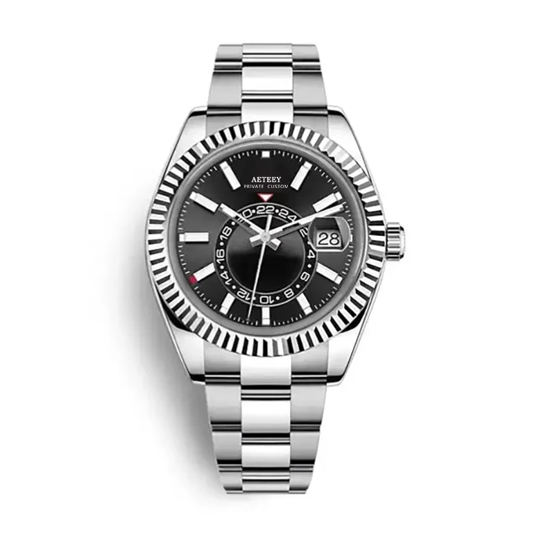 Men Watches Waterproof Dual Time Zone Luxury 904L Stainless Steel Automatic Mechanical Sweep Movement Male Wristwatch
Men Watches Waterproof Dual Time Zone Luxury 904L Stainless Steel Automatic Mechanical Sweep Movement Male Wristwatch