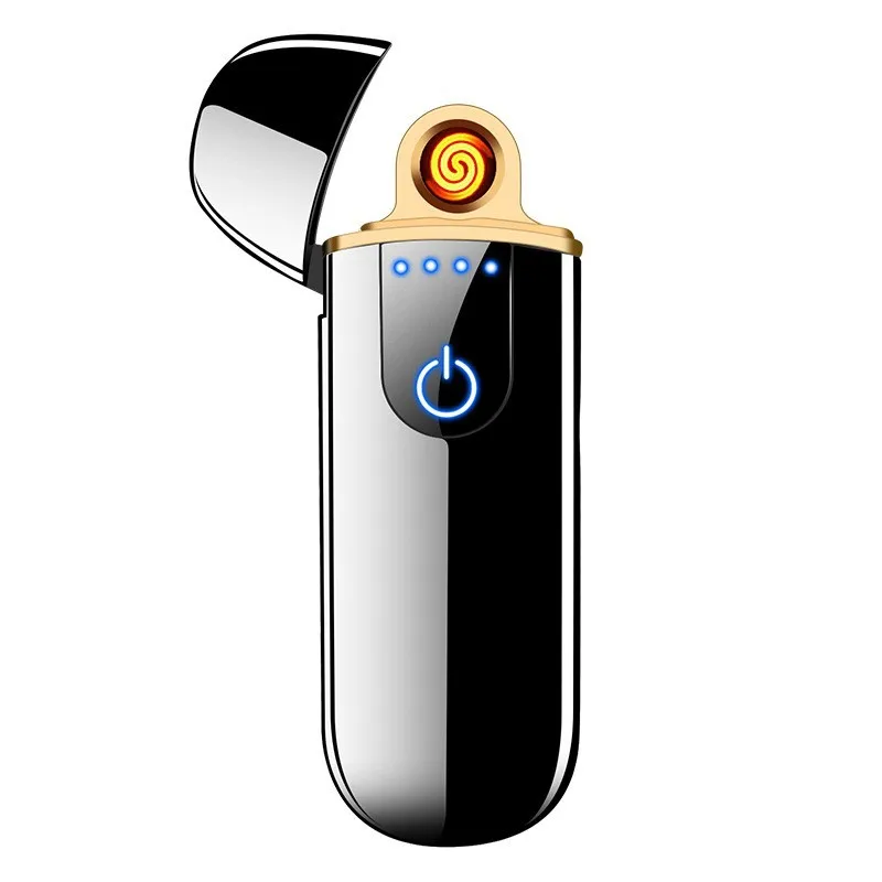 

USB Charging Lighters Touch Sensing Tungsten Lighters Metal Windbreak Lighters Cigarette Lighters Men's Gadget Unusual Lighters