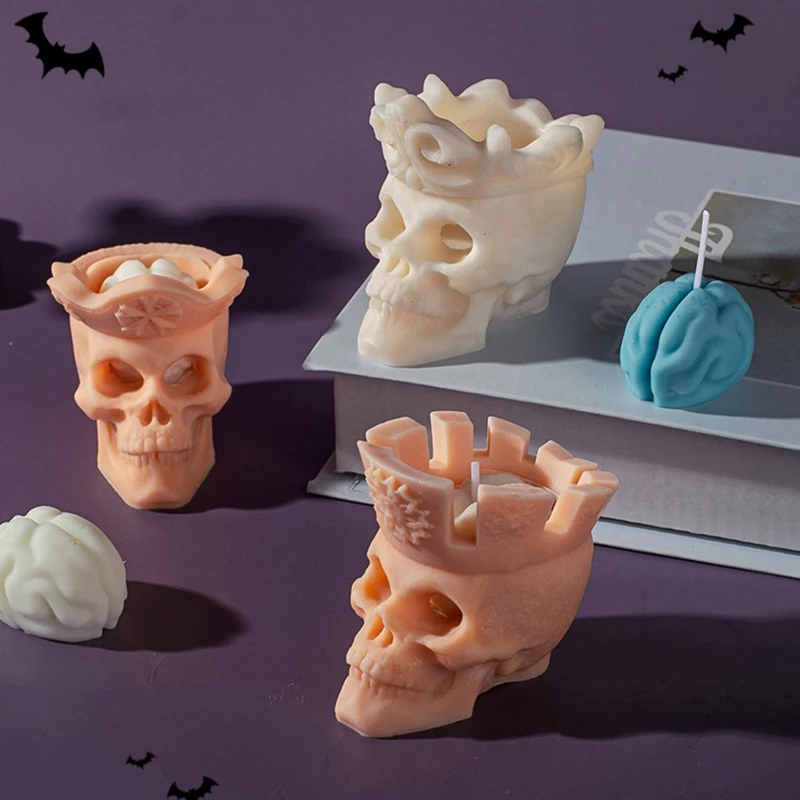 Halloween Split Skull Candle Mold Epoxy Resin DIY Decoration Making Soap Melt Resin Polymer Clay Home Decorations T8DE
Halloween Split Skull Candle Mold Epoxy Resin DIY Decoration Making Soap Melt Resin Polymer Clay Home Decorations T8DE