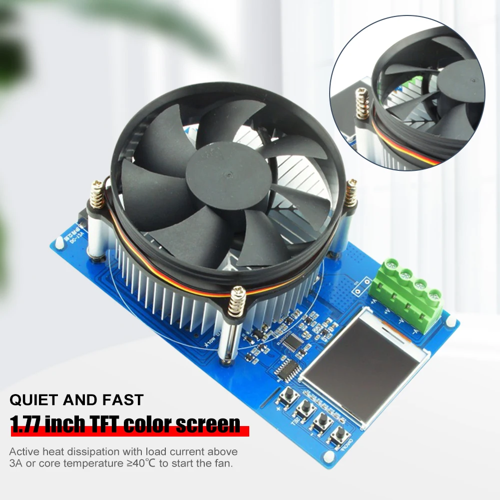150W 4-wires Battery Capacity Tester Hardware Tools 1.77 Inch TFT Color Screen CNC Type Electronic Load Power Discharge Tester
150W 4-wires Battery Capacity Tester Hardware Tools 1.77 Inch TFT Color Screen CNC Type Electronic Load Power Discharge Tester