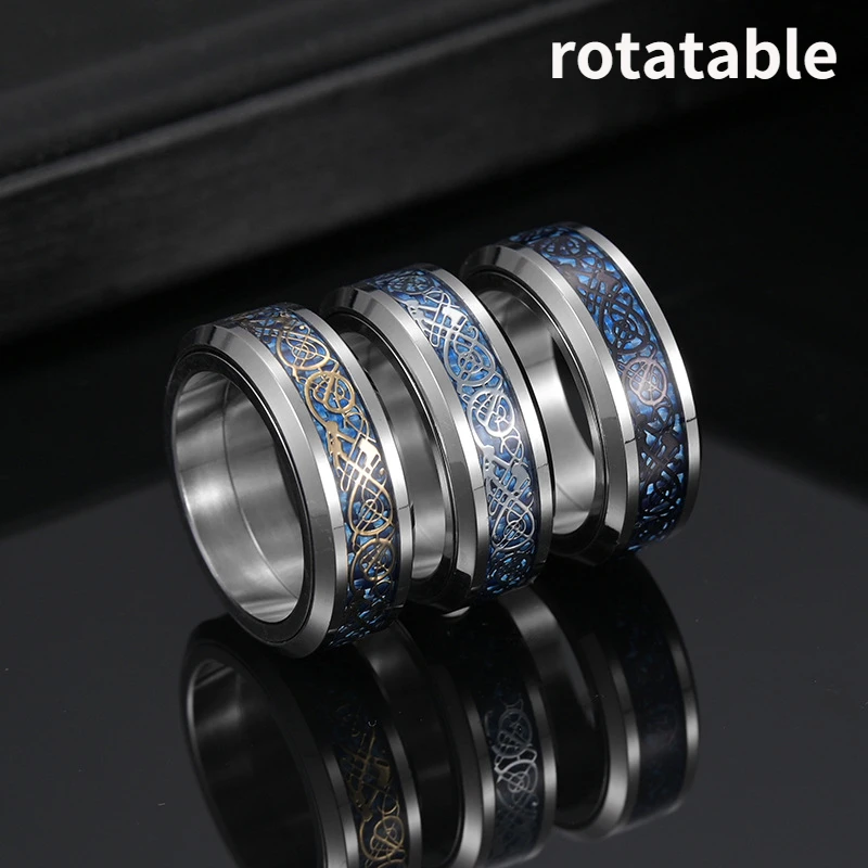 2022 New Titanium Steel Rotating Decompression Dragon Pattern Ring European and American High-quality Fashion Temperament Ring
2022 New Titanium Steel Rotating Decompression Dragon Pattern Ring European and American High-quality Fashion Temperament Ring