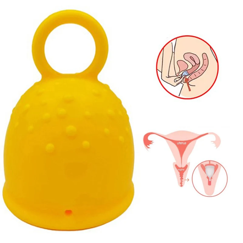 

47*64MM Portable Menstrual Cup Medical Silicone Leak-proof Lady Women Menstrual Period Cup Feminine Hygiene Product