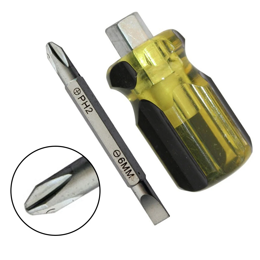 Dual Purpose Screwdriver 70mm Impact Double Head Short Slotted Chrome Vanadium Steel Cross ScrewDriver Nutdrivers
Dual Purpose Screwdriver 70mm Impact Double Head Short Slotted Chrome Vanadium Steel Cross ScrewDriver Nutdrivers