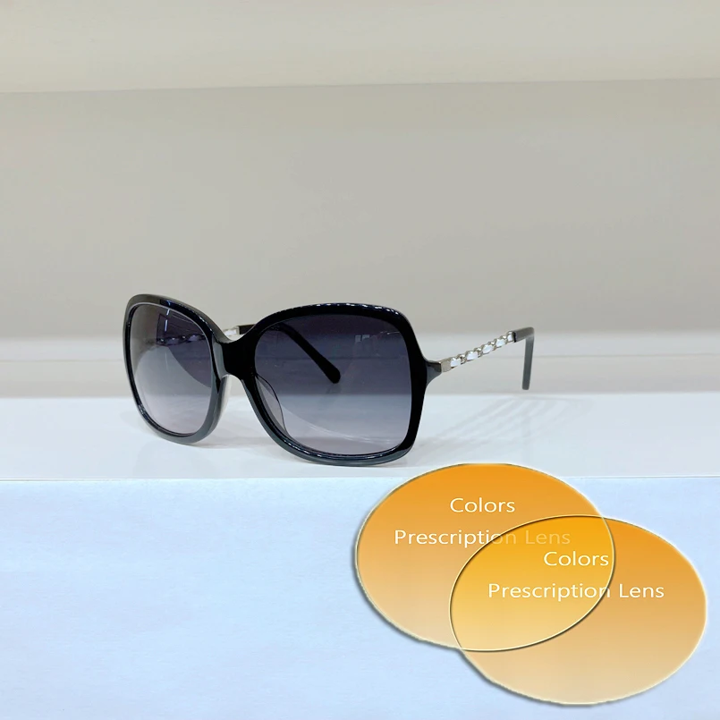 Black Square Frame Metal and Leather Leg High Quality Women's Prescription Sunglasses 5210 Fashion Men's Glasses Gradient Lens
Black Square Frame Metal and Leather Leg High Quality Women's Prescription Sunglasses 5210 Fashion Men's Glasses Gradient Lens