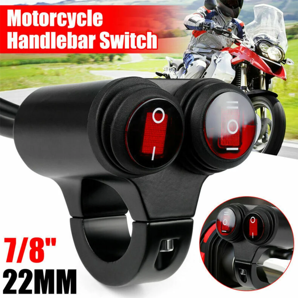 7/8'' 22mm Motorcycle Switch Handlebar Headlight Fog Spot Light Dual on off Switch 12v Motorbike Accessories Waterproof
7/8'' 22mm Motorcycle Switch Handlebar Headlight Fog Spot Light Dual on off Switch 12v Motorbike Accessories Waterproof