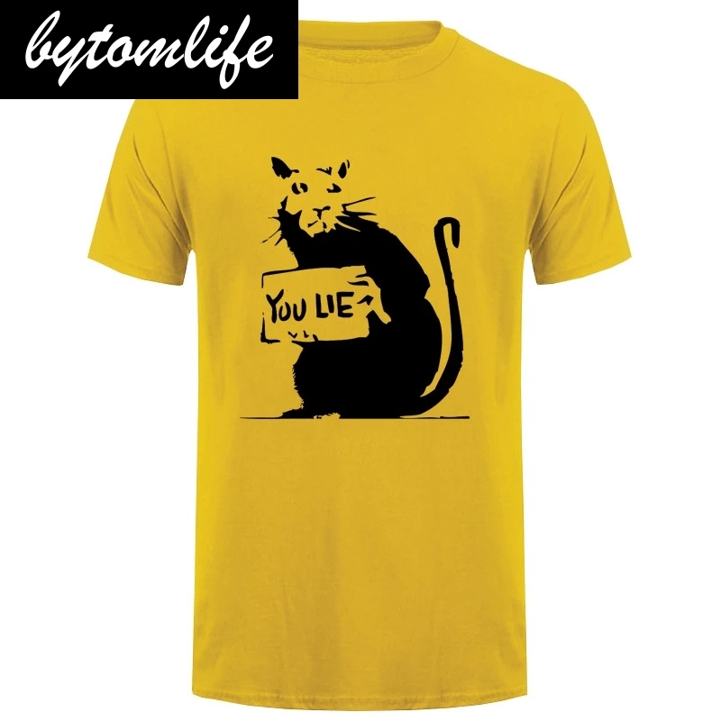 Men Banksy Rat You Lie T-Shirt - Graffiti Urban Political Offensive - Inc XL 2XL T-Shirt Shirt Print T Shirt Brand Clothing
Men Banksy Rat You Lie T-Shirt - Graffiti Urban Political Offensive - Inc XL 2XL T-Shirt Shirt Print T Shirt Brand Clothing