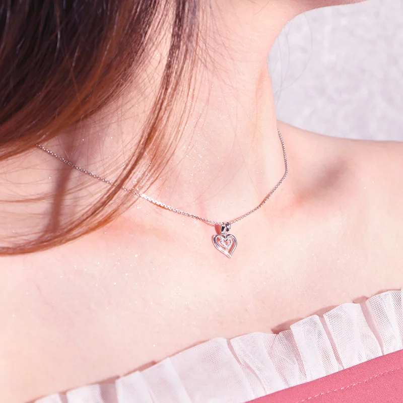 Original s925 Silver Necklace Double heart simple collarbone Pendant women's cute jewelry sets free shipping holiday gifts
Original s925 Silver Necklace Double heart simple collarbone Pendant women's cute jewelry sets free shipping holiday gifts