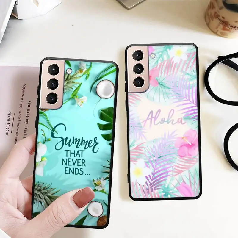 Hello Cool Summer Flowers Beach Sea Phone Case for Samsung S22 S21 S20 ultra pro plus S10 S9 Note 20 10Ultra phone Bumper Covers
Hello Cool Summer Flowers Beach Sea Phone Case for Samsung S22 S21 S20 ultra pro plus S10 S9 Note 20 10Ultra phone Bumper Covers
