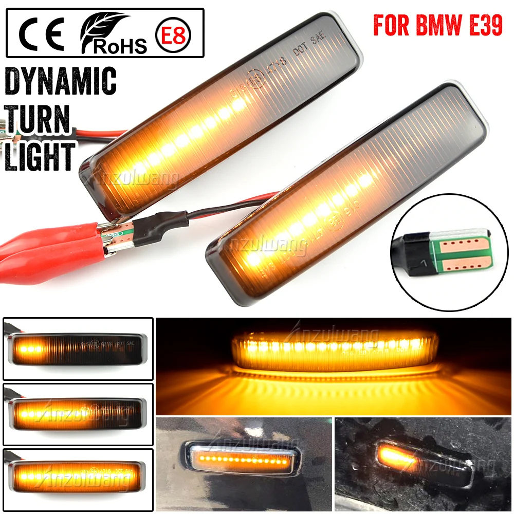 2pcs Dynamic Led Turn Signal Side Marker Lights Flowing Sequential Blinker Light For Bmw 5 Series 5er E39 Mod. Bj. 12/95 - 6/03
2pcs Dynamic Led Turn Signal Side Marker Lights Flowing Sequential Blinker Light For Bmw 5 Series 5er E39 Mod. Bj. 12/95 - 6/03