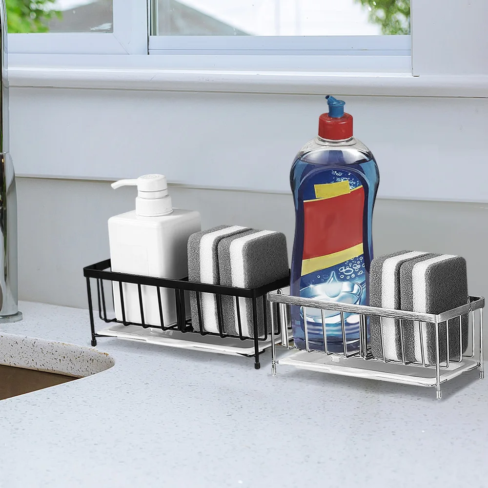 Sink Caddy Sponge Holder Countertop Detergent Soap Holder Drain Basket Stainless Steel Storage Rack Kitchen Bathroom Accessories
Sink Caddy Sponge Holder Countertop Detergent Soap Holder Drain Basket Stainless Steel Storage Rack Kitchen Bathroom Accessories