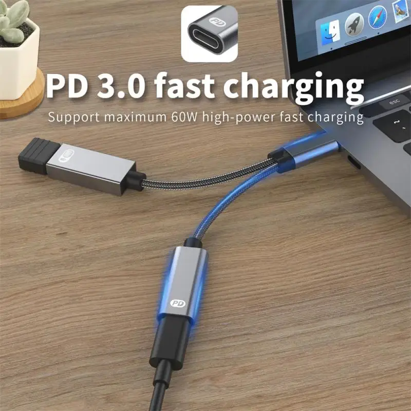 Type-C 2-in-1 Multifunctional Adapter Type-C Male To OTG Female PD60W Fast Charging Adapter USB C Separator For IPad Pro
Type-C 2-in-1 Multifunctional Adapter Type-C Male To OTG Female PD60W Fast Charging Adapter USB C Separator For IPad Pro