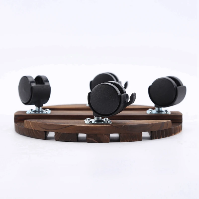 3X Movable Plant Stand Caddy Round Flower Pot Wooden Trolley Mover With Wheels-30Cm
3X Movable Plant Stand Caddy Round Flower Pot Wooden Trolley Mover With Wheels-30Cm