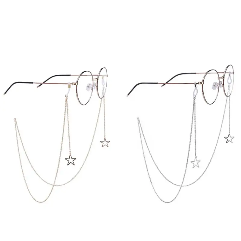 1PCS Fashion Hollow Star Sunglasses Reading Glasses Chain Eyewears Cord Holder Neck Strap Rope Womens Penadant Eyeglass Chains
1PCS Fashion Hollow Star Sunglasses Reading Glasses Chain Eyewears Cord Holder Neck Strap Rope Womens Penadant Eyeglass Chains