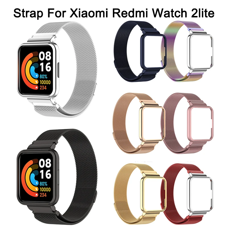 Metal Case Protector Stainless Bracelets For Xiaomi Mi Watch Lite Strap Mesh Loop Band For Redmi Watch 2 /2 Lite Protect Case
Metal Case Protector Stainless Bracelets For Xiaomi Mi Watch Lite Strap Mesh Loop Band For Redmi Watch 2 /2 Lite Protect Case