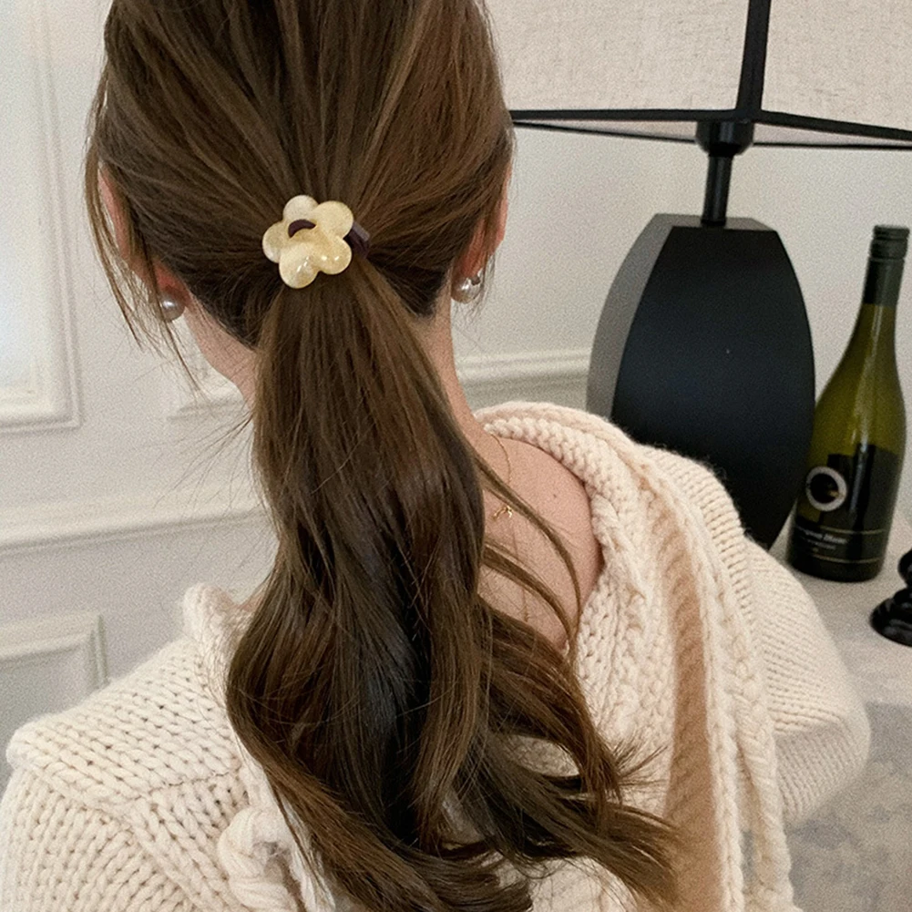Korean Jelly Color Head Rope Temperament Simple Hair Ring Fashion Flower Horsetail Holder Rubber Bands Women Hair Accessory 2023
Korean Jelly Color Head Rope Temperament Simple Hair Ring Fashion Flower Horsetail Holder Rubber Bands Women Hair Accessory 2023