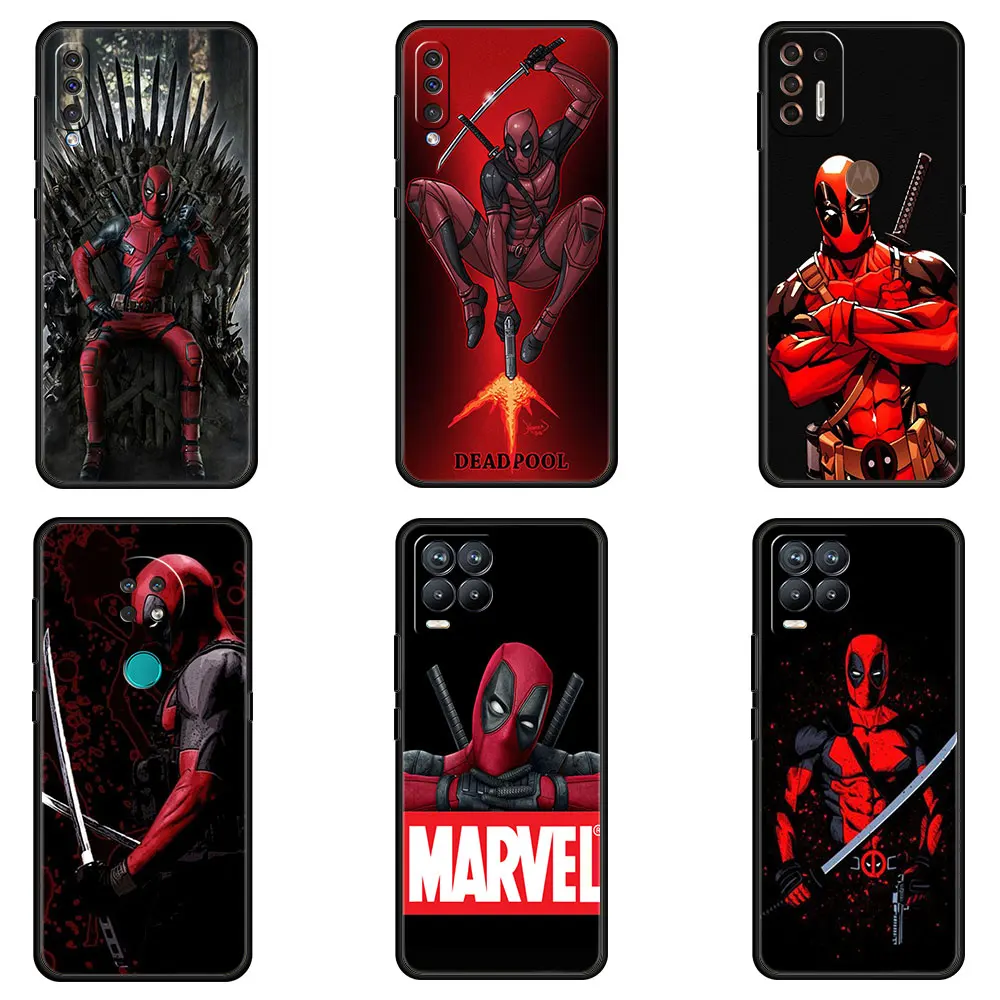 Marvel Case for Samsung Galaxy A50 A70 M31 Funda for Oppo Realme 8 pro c21 c3 Cover for MOTOG30 G9 plus Coque Deadpool Samurai 
Marvel Case for Samsung Galaxy A50 A70 M31 Funda for Oppo Realme 8 pro c21 c3 Cover for MOTOG30 G9 plus Coque Deadpool Samurai