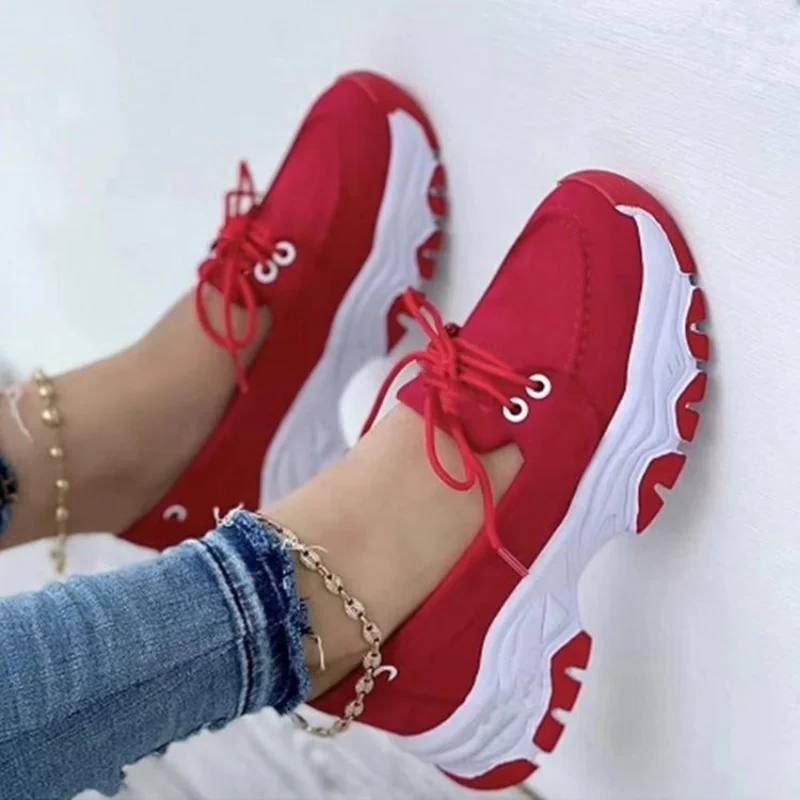 Summer Lace-up Platform Shoes for Women Casual Comfortable Breathable Sneakers Fashion Tennis Plus Size Shoes Zapatillas Mujer
Summer Lace-up Platform Shoes for Women Casual Comfortable Breathable Sneakers Fashion Tennis Plus Size Shoes Zapatillas Mujer
