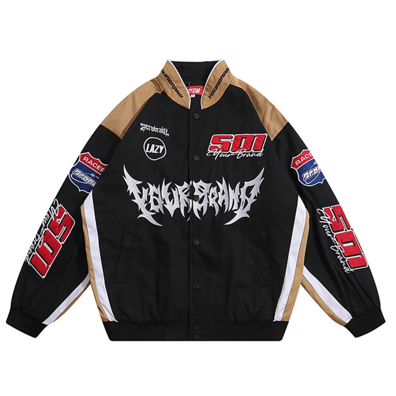 2022 Men Motorcycle Jacket Hip Hop Streetwear Patchwork Letter Embroidery College Biker Jackets Harajuku Casual Oversized Coat
2022 Men Motorcycle Jacket Hip Hop Streetwear Patchwork Letter Embroidery College Biker Jackets Harajuku Casual Oversized Coat
