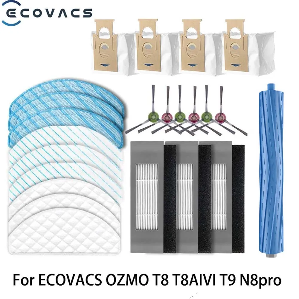 Main Brush Side Brush HEPA Cleaning Cloth for ECOVACS DEEBOT OZMO T8 T8 AIVI T9 T9 AIVI Robot Vacuum Cleaner Accessories
Main Brush Side Brush HEPA Cleaning Cloth for ECOVACS DEEBOT OZMO T8 T8 AIVI T9 T9 AIVI Robot Vacuum Cleaner Accessories