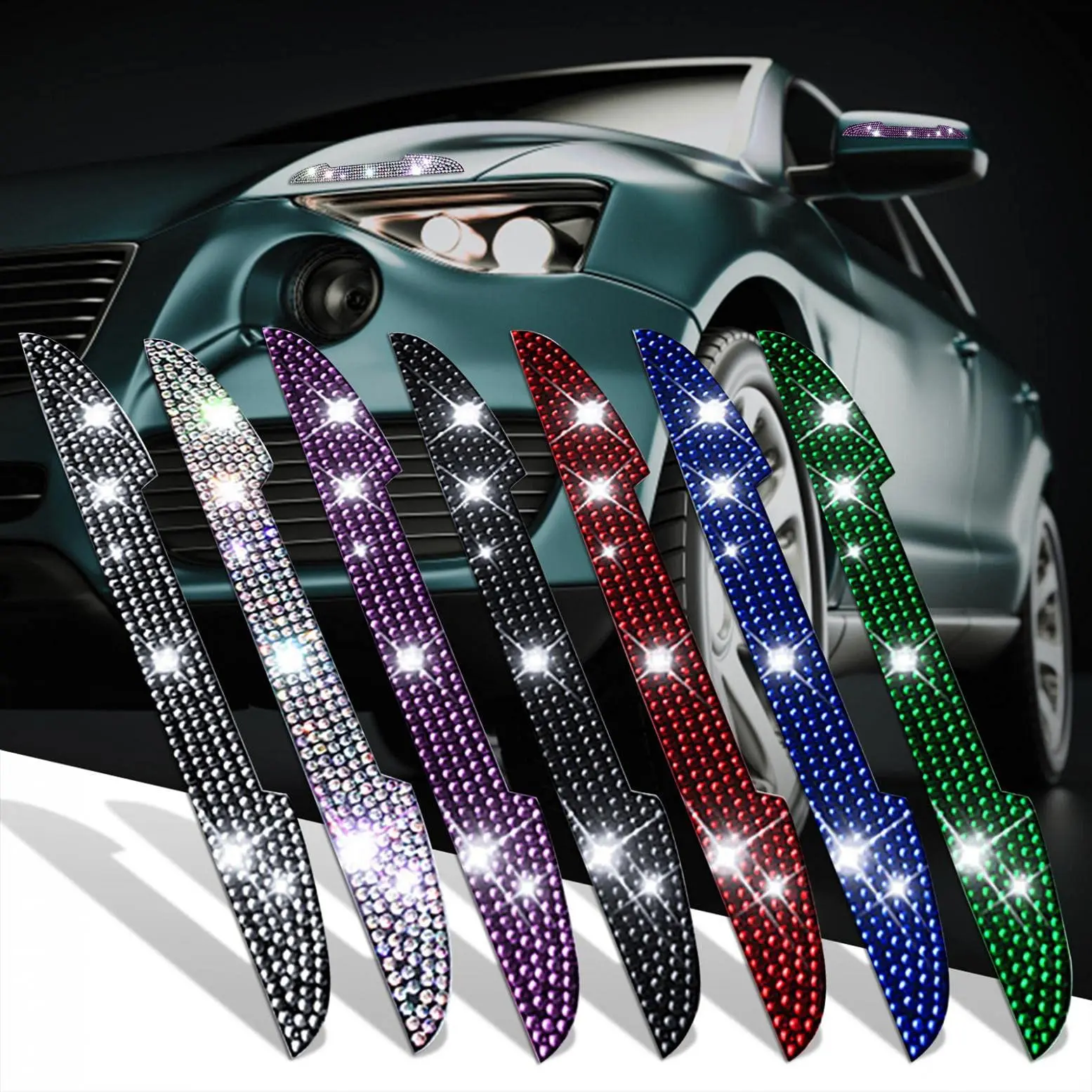 Bling Rhinestone Car Door Protector Universal Car Side Rearview Mirror Car Door Edge Guard Car Exterior sticker decorative
Bling Rhinestone Car Door Protector Universal Car Side Rearview Mirror Car Door Edge Guard Car Exterior sticker decorative