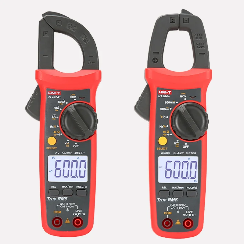 

UNI-T Clamp Meter UT204 plus True RMS High Precision Multimeter NCV,400-600A With Temperature Test Auto Capacitance Ohm Meters