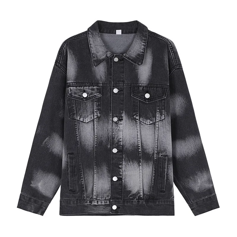 Винтажная женская черная джинсовая куртка в стиле Харадзюку, Весенняя Повседневная Уличная одежда с отложным воротником и длинным рукавом,...
Винтажная женская черная джинсовая куртка в стиле Харадзюку, Весенняя Повседневная Уличная одежда с отложным воротником и длинным рукавом,...