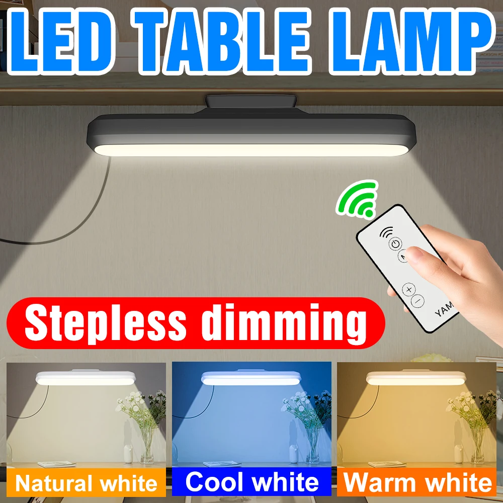 LED Reading Lamp 3 Colors Table Light Bedroom Night Lamp USB Computer Desk Light With Remote Control Bedside Rechargeable Bulb
LED Reading Lamp 3 Colors Table Light Bedroom Night Lamp USB Computer Desk Light With Remote Control Bedside Rechargeable Bulb