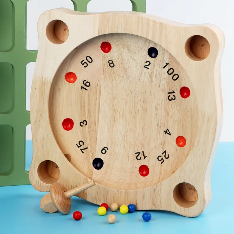 Roulette Chess Children Math Educational Toys Interactive Casual Party Game Creative Compass Chess Wooden Puzzle Strategy Toys
Roulette Chess Children Math Educational Toys Interactive Casual Party Game Creative Compass Chess Wooden Puzzle Strategy Toys