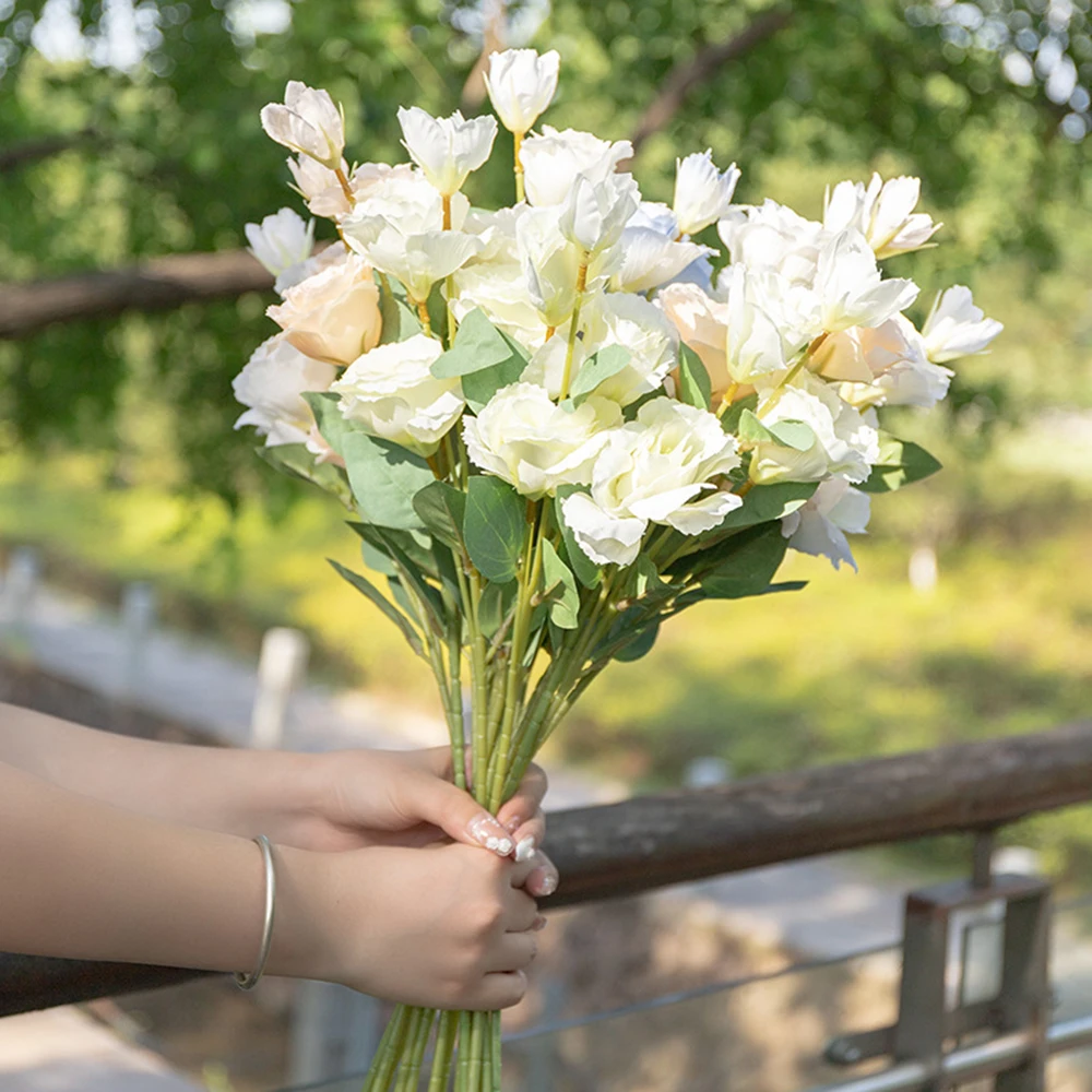 5heads Artificial Flower Eustoma Plants Room Home Decoration Fake Floral Wedding Party Home Decorative Arrangement
5heads Artificial Flower Eustoma Plants Room Home Decoration Fake Floral Wedding Party Home Decorative Arrangement