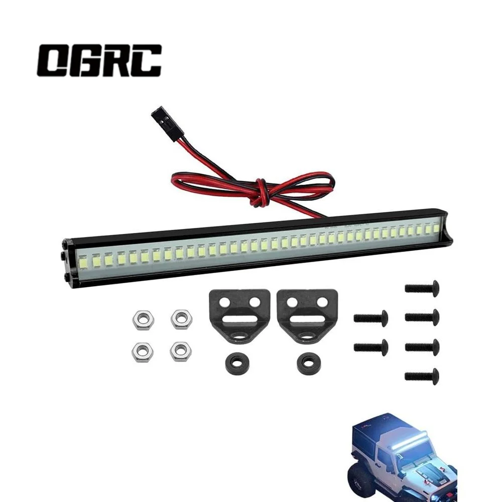 OGRC Super Bright RC 36 LED Light bar Roof Lamp Kit for Traxxas TRX-4 SCX10 90027 SCX10 II 90046 RC4WD 1/10 RC Rock Crawler Car
OGRC Super Bright RC 36 LED Light bar Roof Lamp Kit for Traxxas TRX-4 SCX10 90027 SCX10 II 90046 RC4WD 1/10 RC Rock Crawler Car