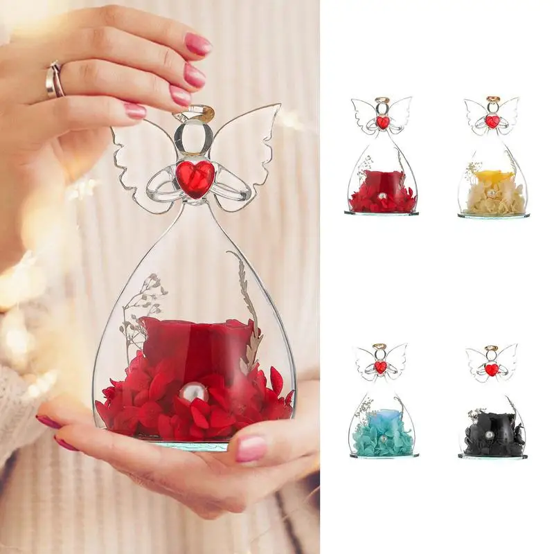 Christmas Valentine's Day Little Angel Preserved Flower Glass Cover Fresh Rose Gift Box Decor Glass Eternal Rose Corporate Gifts
Christmas Valentine's Day Little Angel Preserved Flower Glass Cover Fresh Rose Gift Box Decor Glass Eternal Rose Corporate Gifts