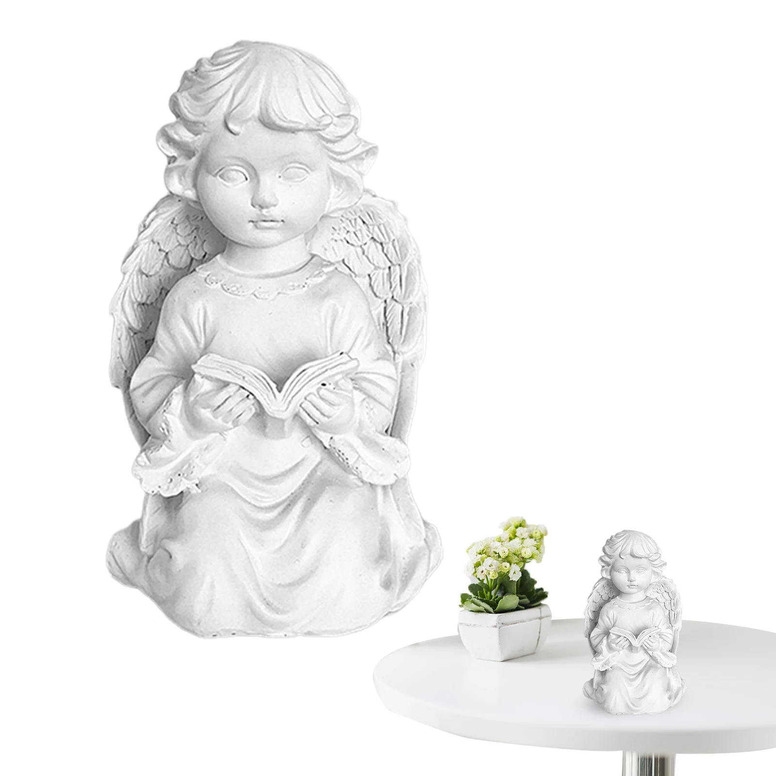 Vintage Angel Statue Angel Memorial Sculpture White Vintage Kneeling Praying Angels Crafts Winged Angel Sculpture For Home 
Vintage Angel Statue Angel Memorial Sculpture White Vintage Kneeling Praying Angels Crafts Winged Angel Sculpture For Home