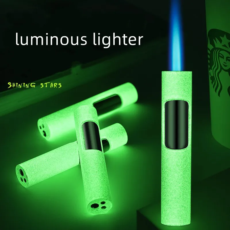 2022 Creative Luminous Blue Flame Gas Lighter Jet Windproof Cigar Lighter Unusual Outdoor Tools Gifts For Men
2022 Creative Luminous Blue Flame Gas Lighter Jet Windproof Cigar Lighter Unusual Outdoor Tools Gifts For Men
