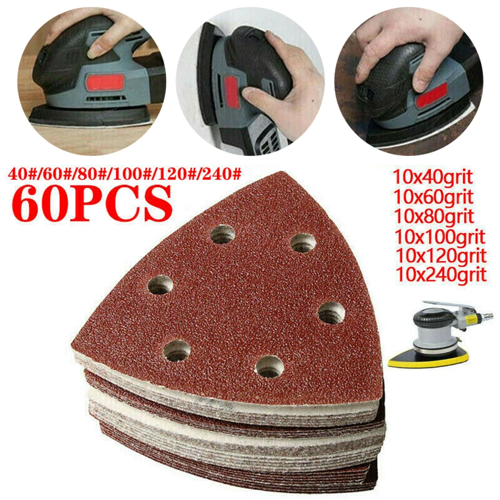 60Pcs 40~240 Grit Sandpaper 90mm Triangle Sanding Pads Paper Set Hook Loop Wood Sanding Palm Sheet Polish Sander Pad
60Pcs 40~240 Grit Sandpaper 90mm Triangle Sanding Pads Paper Set Hook Loop Wood Sanding Palm Sheet Polish Sander Pad