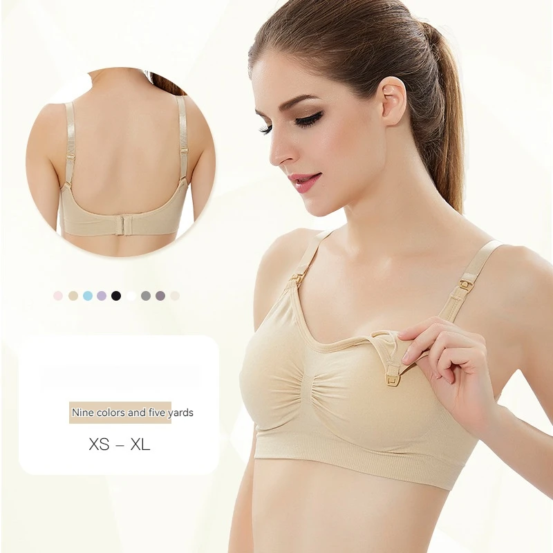 Pregnant Women Without Rims Front Buckle Seamless Plus Size Nursing Bra Nursing Adjustment Gathered Postpartum Nursing Bra
Pregnant Women Without Rims Front Buckle Seamless Plus Size Nursing Bra Nursing Adjustment Gathered Postpartum Nursing Bra