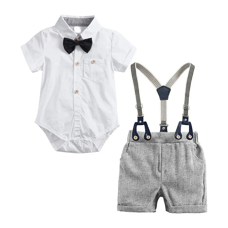 2022 Baby Summer Clothing Toddler Kid Baby Boy Gentleman Clothes Short Sleeve Tops Shirts Blouse+ Overall Bib Shorts 2Pcs Outfit
2022 Baby Summer Clothing Toddler Kid Baby Boy Gentleman Clothes Short Sleeve Tops Shirts Blouse+ Overall Bib Shorts 2Pcs Outfit